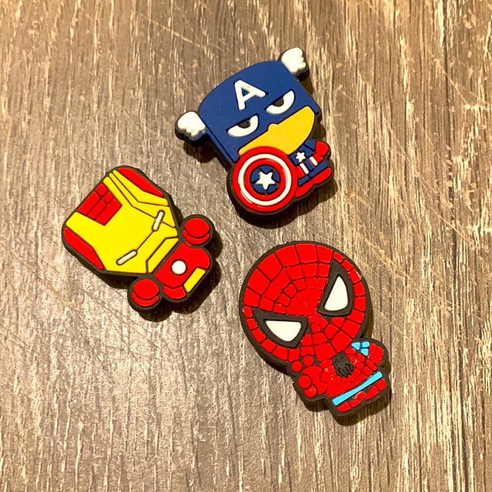 Super Hero Croc Charms